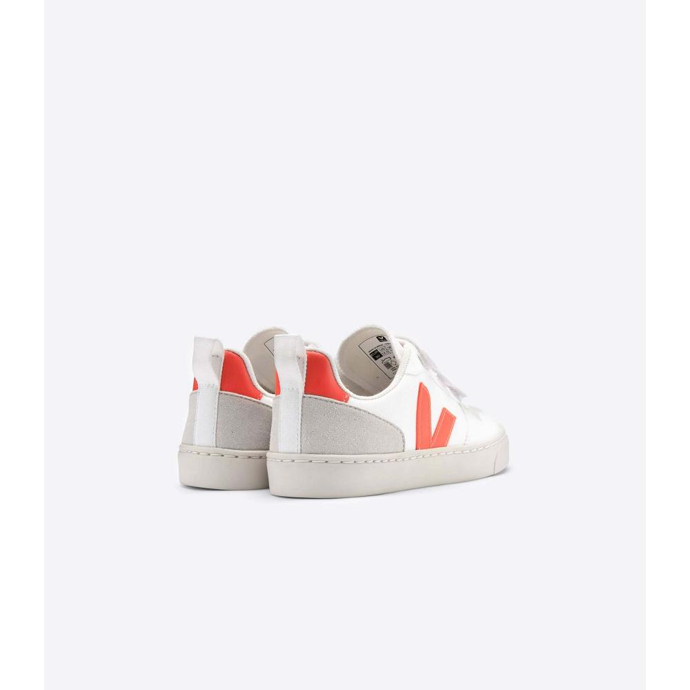 Veja V-10 CWL Tornacipő Gyerek White/Orange | HU 858DFM